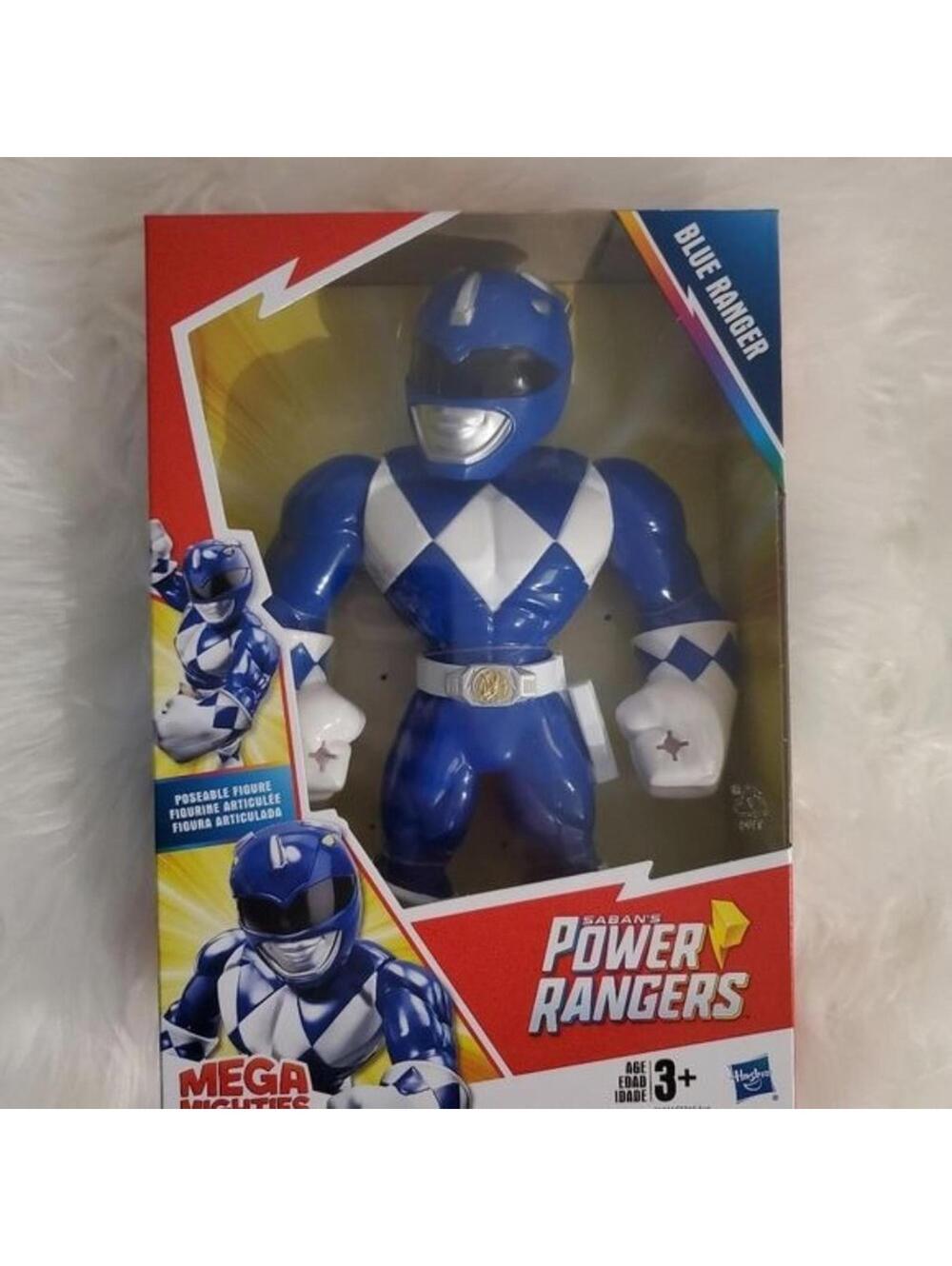 #39 New Playskool Heroes Mega Mighties Blue Ranger 10” Figure